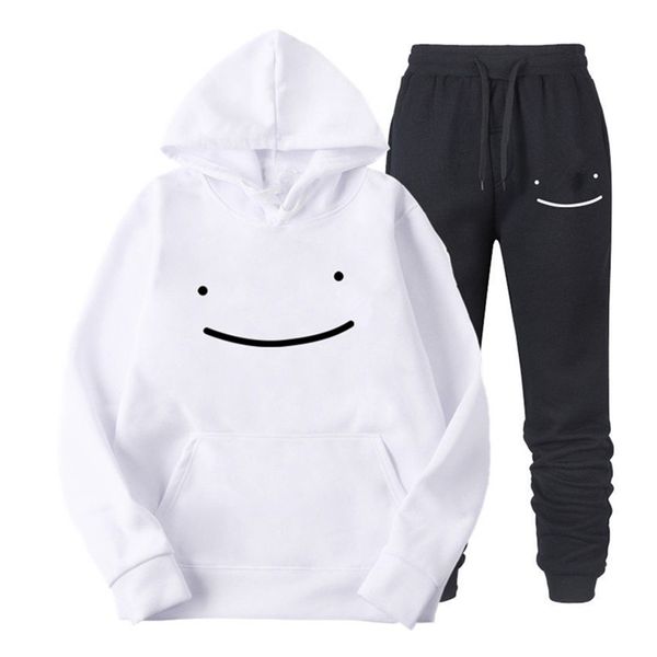 

2021 new autumn and winter fashion oversized hoodie men's sweater + pants 2-piece sportswear jogging casual fishing suit, Gray