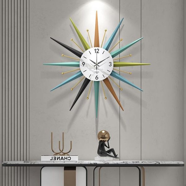 

wall clocks home decoration clock simple metal living room dining corridor atmosphere iron