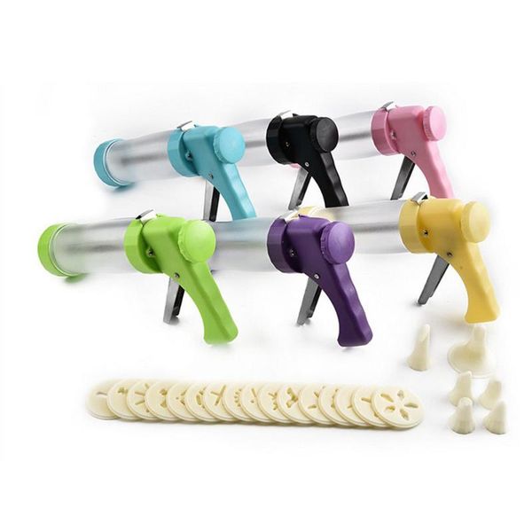 

baking moulds cookie press kit - making gun biscuits cake mold maker machine dessert decoration