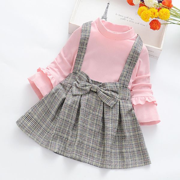 

new girls dress autumn winter cute bow long sleeve princess dress for girl kids party dress 2 6 7 years kids clothing christmas, Red;yellow