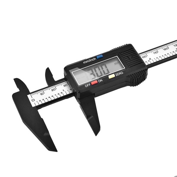 150 mm LCD-Digital-Messschieber, elektronischer digitaler Messschieber, Kunststoff-Messschieber mit Batterie-Messgerät, Mikrometer-Messwerkzeug