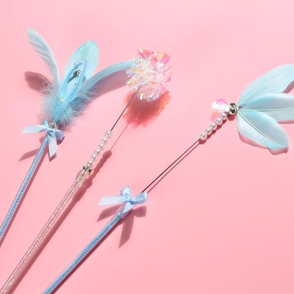 

cat toys fairy feather funny stick interactive training self-hey sounding bell toy pet supplies accessory