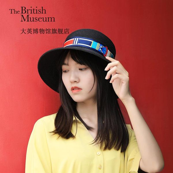 

wide brim hats elegant straw hat comfortable and breathable sunhat, Blue;gray