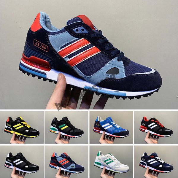 

new editex originals zx750 sneakers zx 750 designer men women athletic breathable trainer sports casual shoes size 36-44, Black