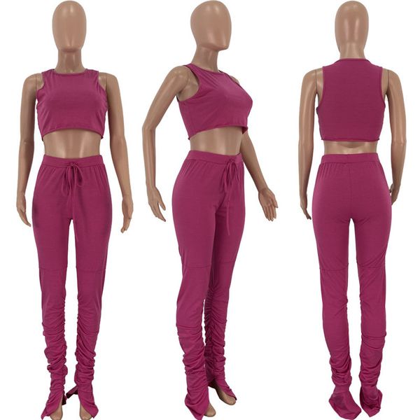

tracksuits women two piece set shirt crop + split pants casual stacked joggers bell bottom pants pleated matching sets suits, White
