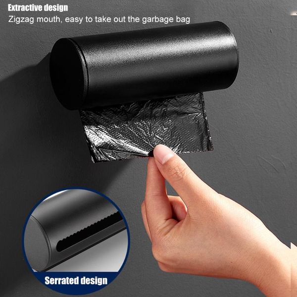 

storage bottles & jars garbage plastic bag box space aluminum wall mounted adhesive dispenser for kitchen