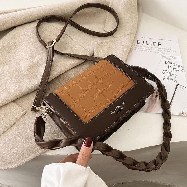 

brand original design 2021 new fashion quality square bag simple and versatile chain shoulder messenger bag