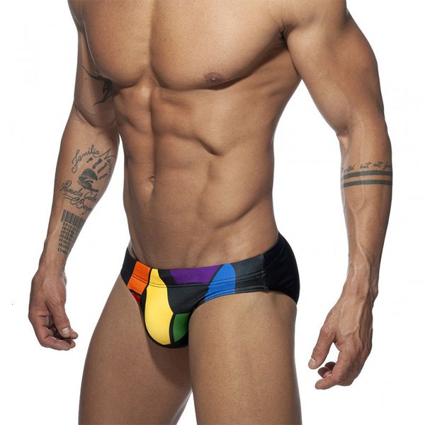 

waist triangle printed low tight tethered swimsuit men's cup anti embarrassment shorts, White;black