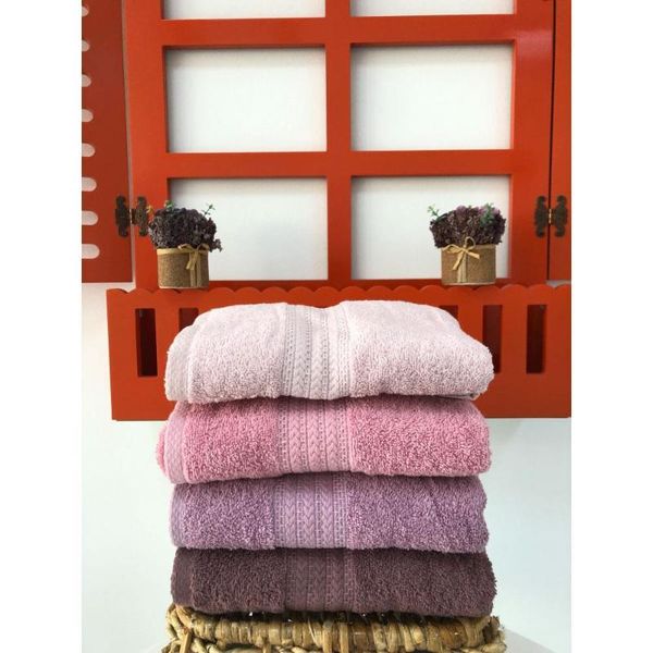 

towel turkish %100 cotton fringed 6 piece set