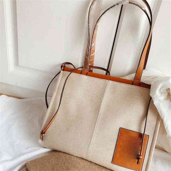 

women luxurys designers bags 2021 luo w's canvas shopping color matching, elegant temperament, si designer handbag handbags totes cross