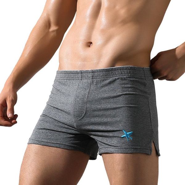 

men's sleepwear mens cotton sleep bottoms elastic waist home pajama shorts fashion men bottom pyjama male boxer underpants, Black;brown