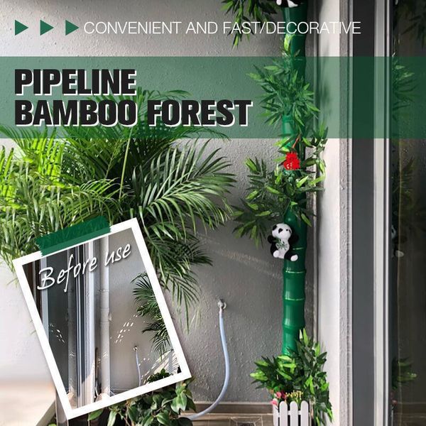 

5pc pipeline bamboo forest bamboo pipe decoration