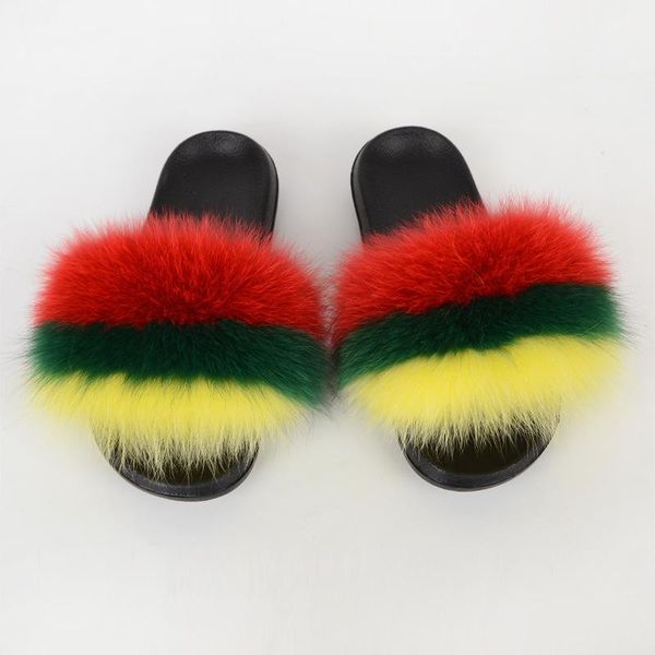 

slippers women fur slides lovely fluffy ladies furry cute sandals drop shoes, Black