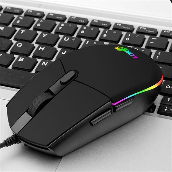 

mice computer mouse rgb gaming colorful 4d office home luminous wired