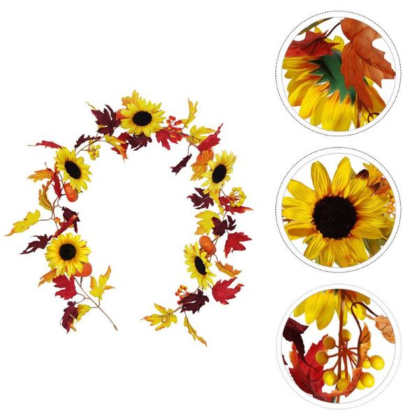 

decorative flowers & wreaths sunflower hanging vine simulation flower rattan