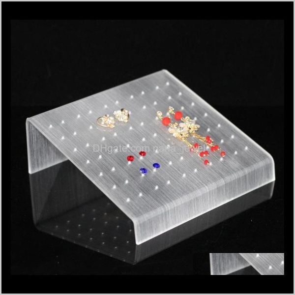 

jewelry earring display stand acrylic white jewellery holder for stud piercing earrings exhibition trade show holding up to 35 pairs s p7fh5, Black