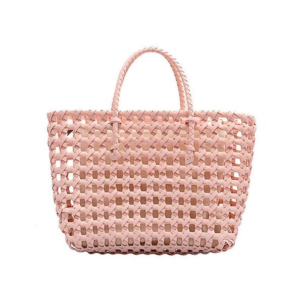 

hbp lady handbag shopping bags single shoulder bag fashion hollow out plain crochet two pic ing