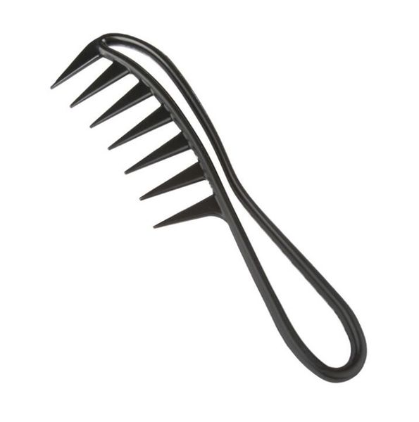 

health beuty wide tooth shark plastic comb detangler curly hair salon hairdressing comb massage hair styling tool, Silver