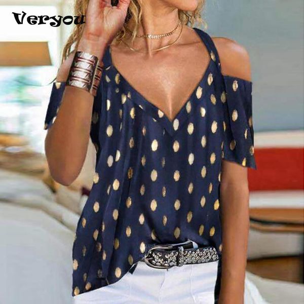 

women's t-shirt v neck off shoulder printed short sleeve shirt tee women summer casual loose oversize t elegant fashion plus size top, White