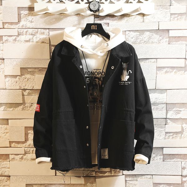 

2021 casual england style new spring autumn jacket men's brand clothes plus oversize m-5xl 1g7c, Black;brown