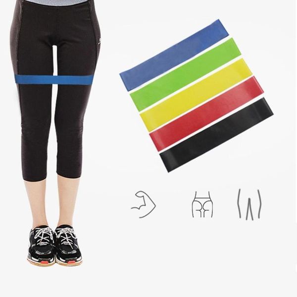 

resistance bands 5 pcs/set anti slip sets gum fitness equipment stretching rubber loop band for yoga training workout exercise