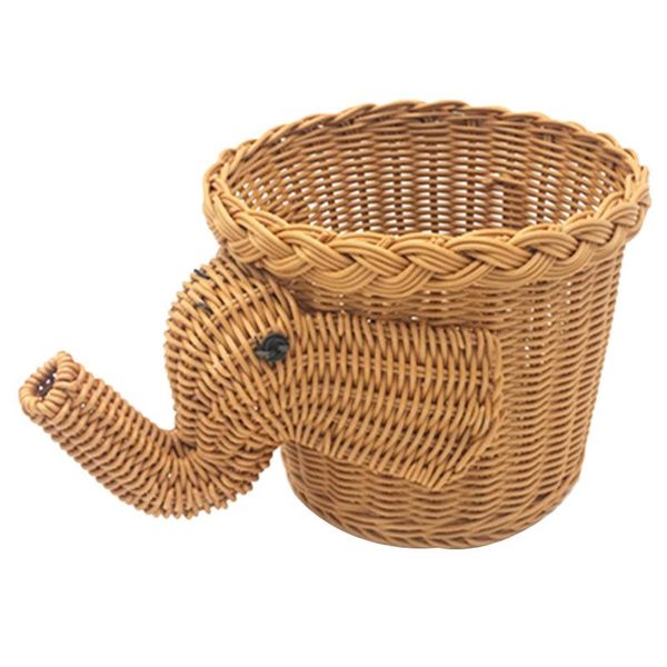 

storage baskets handmade bamboo elephant wicker picnic basket bread camping fruit