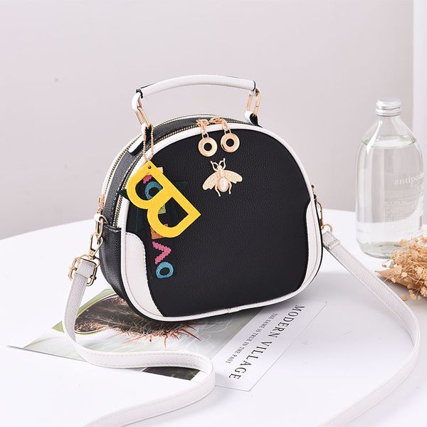 

brand women shoulder bag fashion pu leather large capacity crossbody bag ladies double zipper luxury handbags casual tote bag c0225