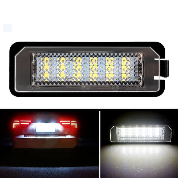 CANBUS LED Nummernschildbeleuchtung für VW GOLF 4 5 6 7 Polo Passat 4D Scirocco Kein Fehler Rückleuchten Autobeleuchtung 12V