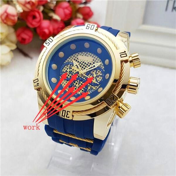 

wristwatches invincible 100% function wristwatch analog men fashion business quartz watch undefeated reloj hombres drop, Slivery;brown