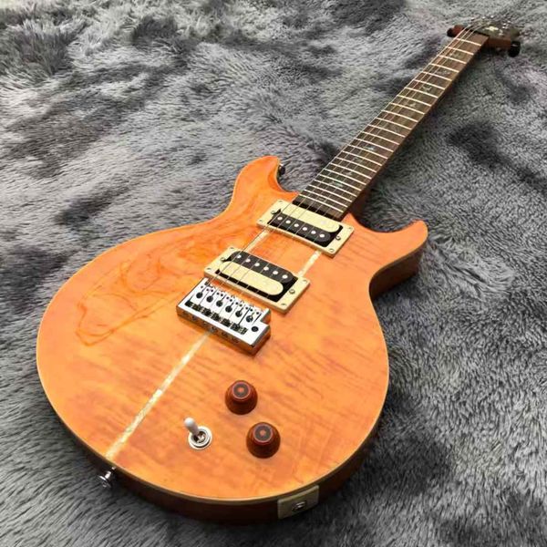 

grand carlos type electric guitar with 20mm solid flamed body