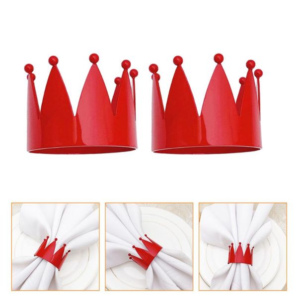 

napkin rings 2pcs crown shape buckles creative banquet