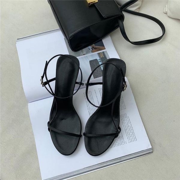 

dress shoes 2021 word bring coarse with fine toe high-heeled fairy cool shoe woman all-match tide, Black