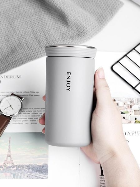 

water bottles stainless steel mini thermal mug women's small portable cup simple