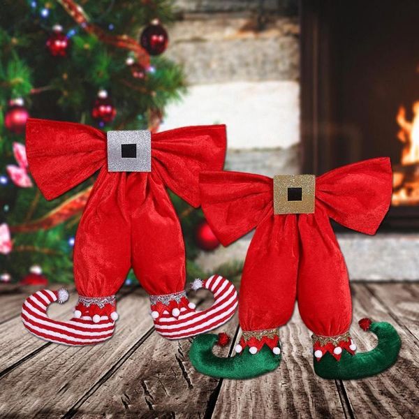 

christmas decorations lovely fairy foot bow tree pendant festival el shopping mall decoration