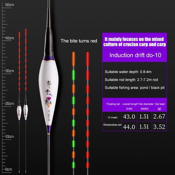 

fishing accessories luminous high sensitivity electric floats color changing gravity induction stick buoy bobber sea night accessor