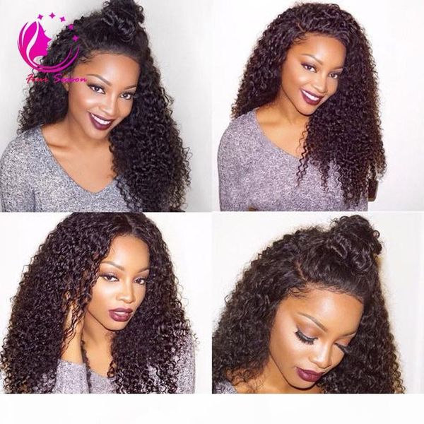 

silk curly wig peruvian virgin hair glueless silk lace front wigs human hair silk base full lace wigs for black women, Black;brown