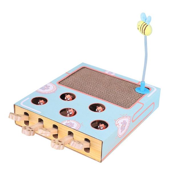 

cat toys gopher scratching board nest corrugated paper claw supplies teasing