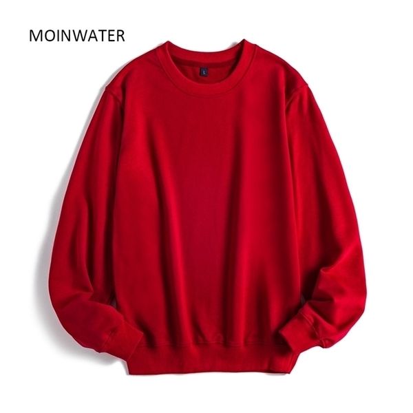 

moinwater women casual sweatshirts lady streetwear hoodies female terry white black hoodie outerwear mh2002 211104