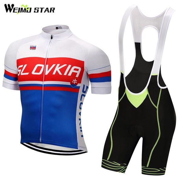 

racing sets slovakia shirt cycling jersey weimostar mtb road bike ropa ciclismo clothes breathable set, Black;blue