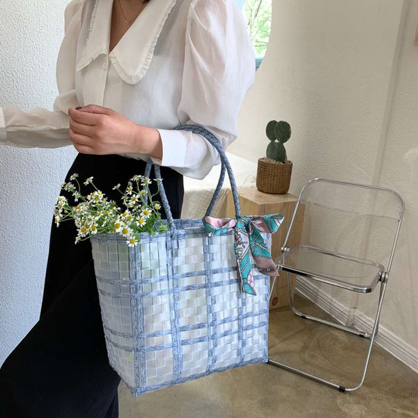 

vegetable basket woven bag 2021 women's hand summer leisure national style small square female