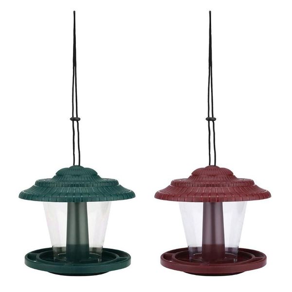 

other bird supplies garden outside tree ing feeder seeds nuts trees feeding station rainproof roof & circular perch durable