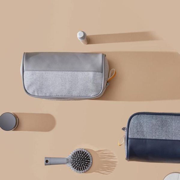 

solid cosmetic bag korean style women makeup bags pouch toiletry bag waterproof makeup organizer case for dropshipping