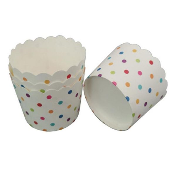 

50pcs dots muffin cupcake paper cup heat-resistant cupcake wrapper liner baking cup case wedding party dessert cupcake p qyluqm