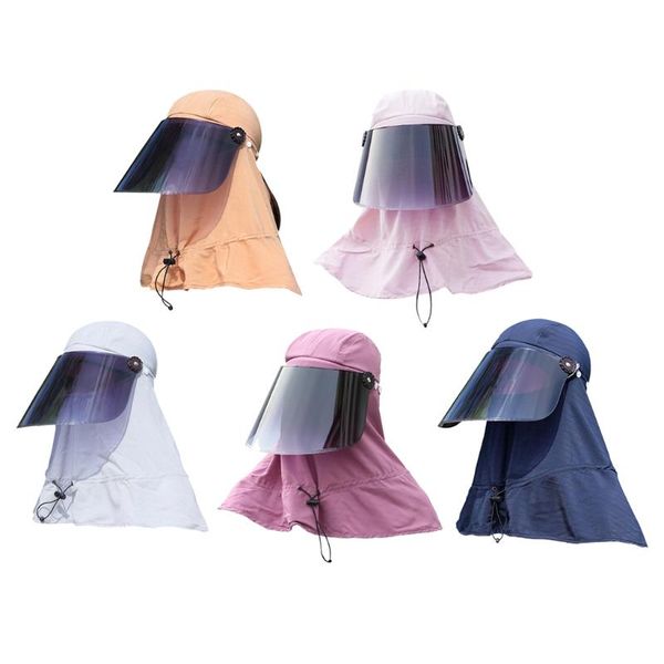 

360Â° outdoor uv protection ear flap neck cover sun hat cap fishing hunting hiking sun visor anti-sand protectant hat, Black