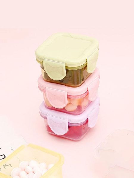 

storage bottles & jars 4pcs/set mini -grade thickened sealed fresh box portable baby er containers jam dispenser