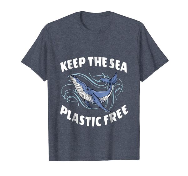 

keep the sea plastic shirt save the whales, White;black