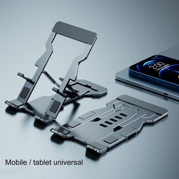 

cell phone mounts & holders aluminum alloy mobile holder multi-function elevated frame portable foldable support collapsible