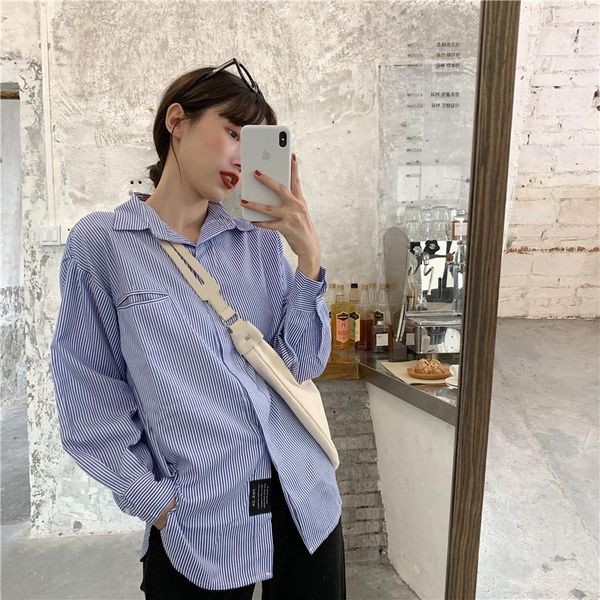 

women's blouses & shirts casual loose long sleeve shirt female korean harajuku ulzzang japanese kawaii ladies vintage clothes for women, White
