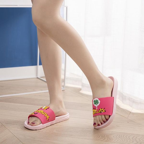 

slippers 2021 spring and summer non-slip cute indoor outdoor soft sandals cartoon, Black