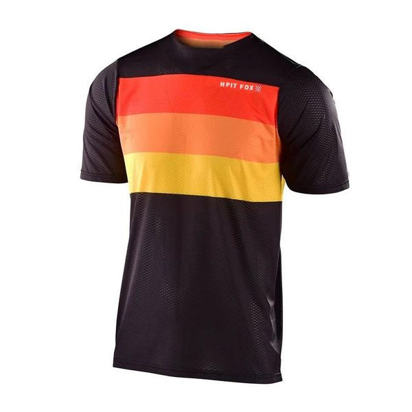 

motorcycle mountain bike team downhill jersey mtb offroad bicycle locomotive shirt cross country mountain bike cycling jersey, Black;red